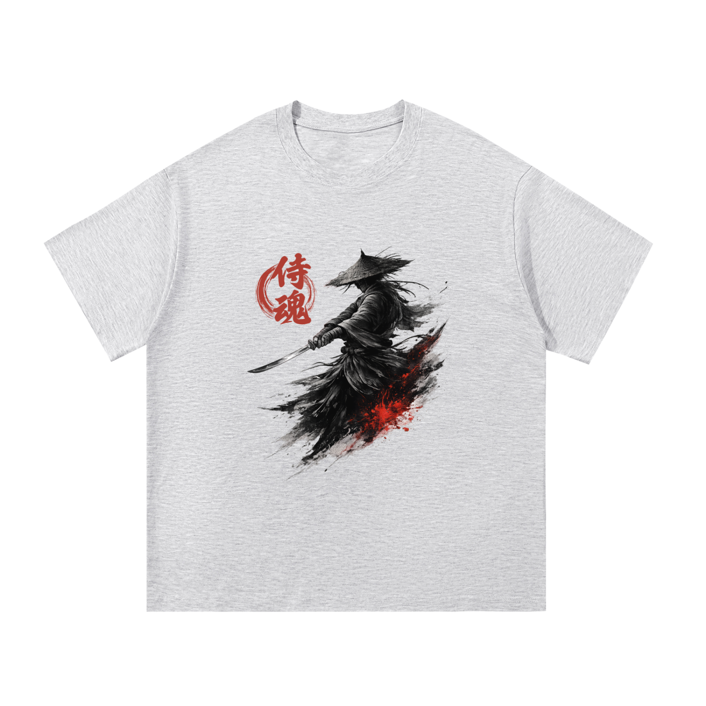 Samurai Heavyweight Cotton Tee - Front Print