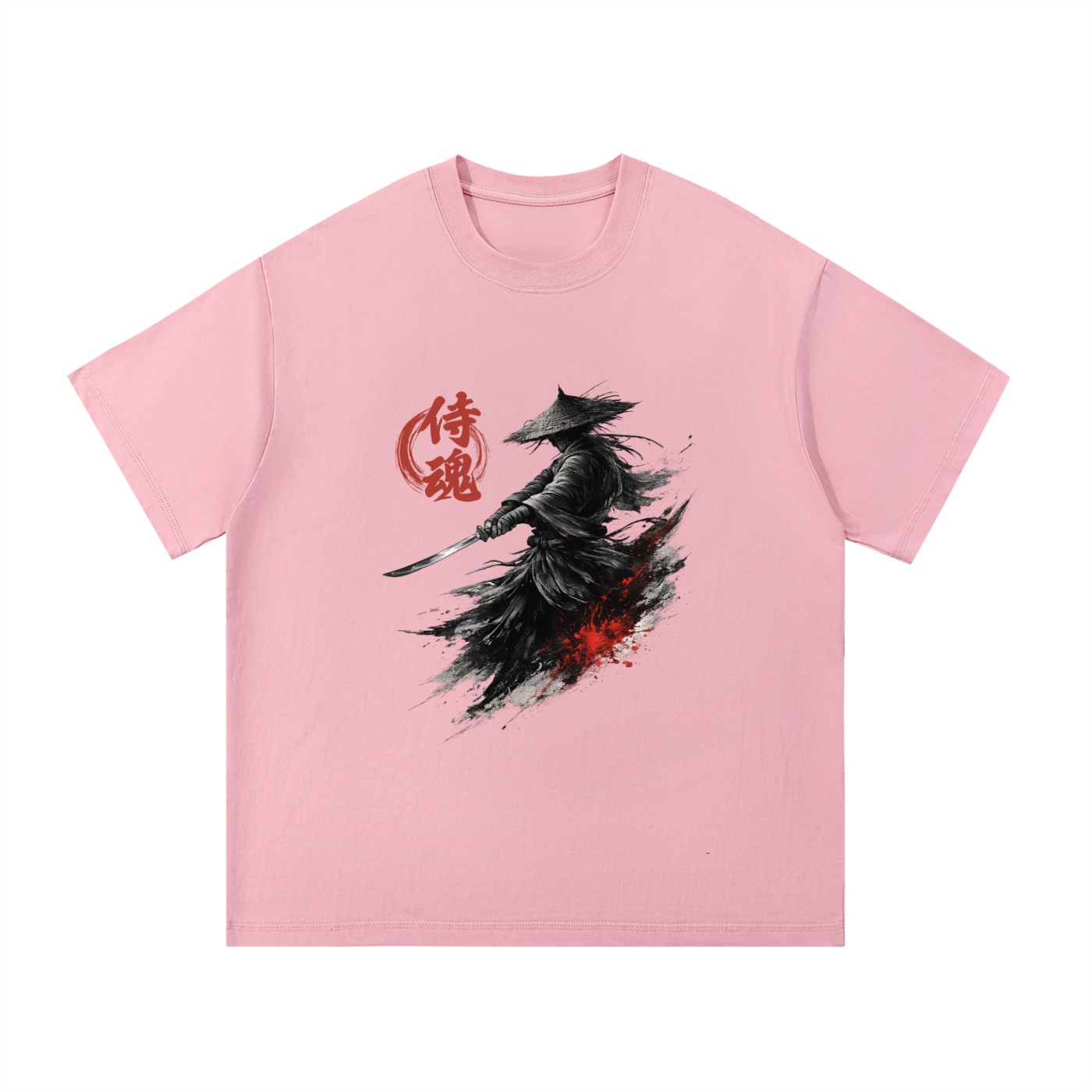 Samurai Heavyweight Cotton Tee - Front Print