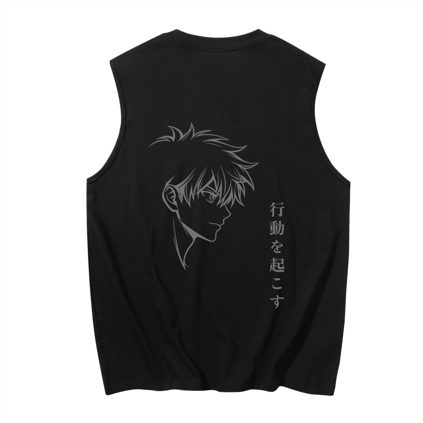 Anime Face Cotton Tank Top
