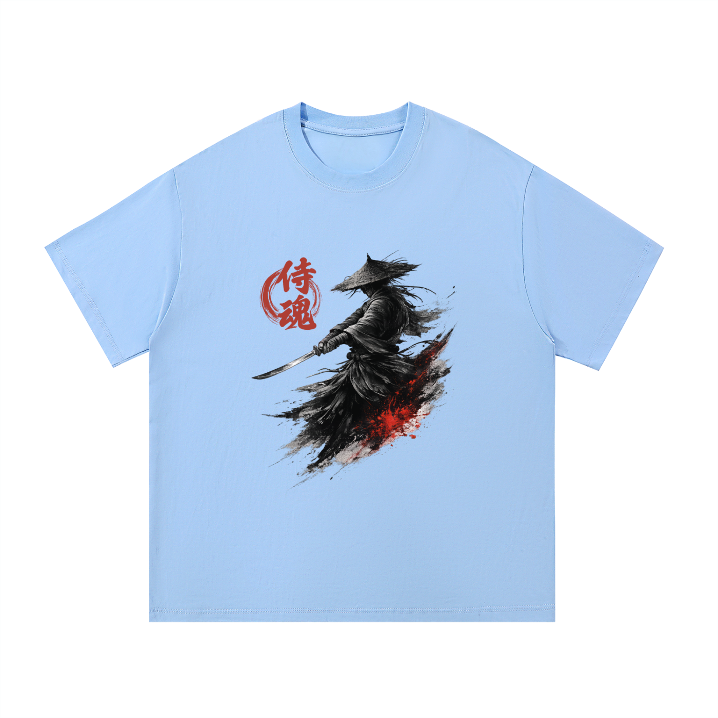 Samurai Heavyweight Cotton Tee - Front Print