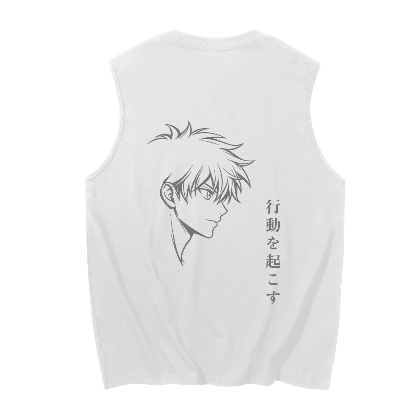 Anime Face Cotton Tank Top