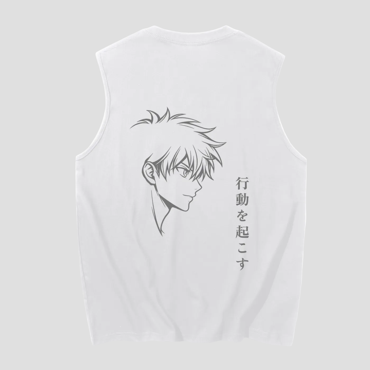 Anime Face Cotton Tank Top