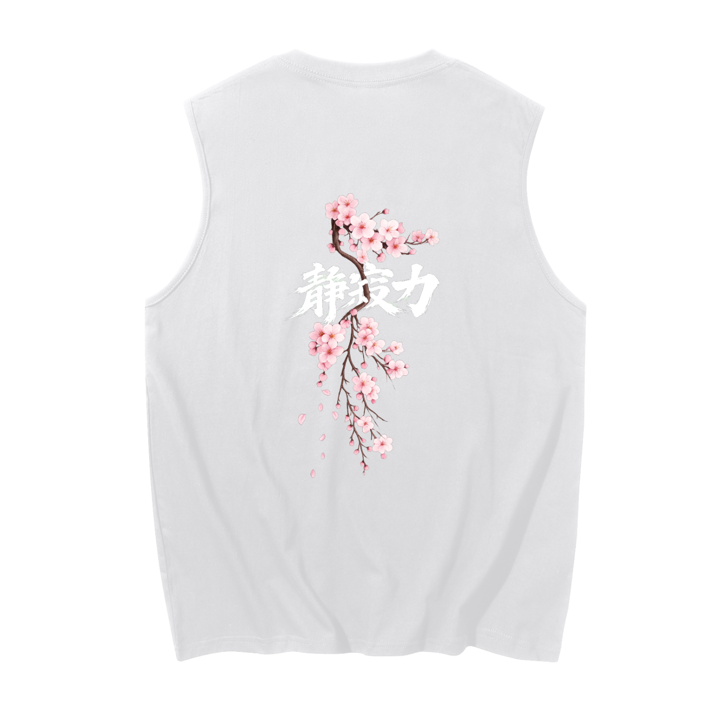 Cherry Branch Cotton Tank Top