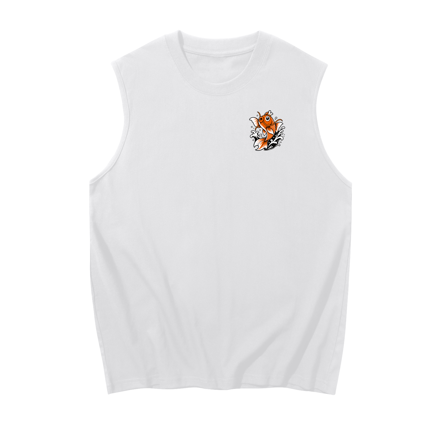 Turbo Fish Cotton Tank Top