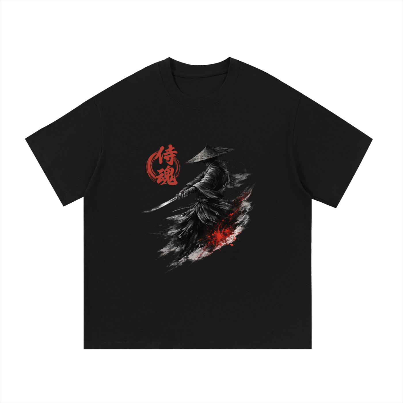 Samurai Heavyweight Cotton Tee - Front Print
