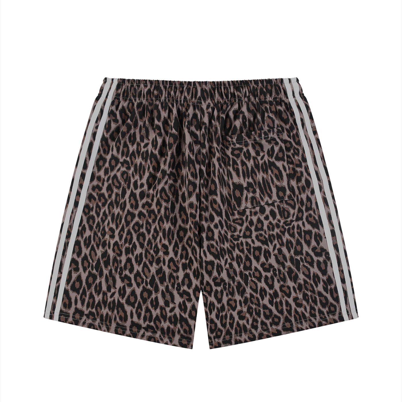 Shorts leopardo de alto gramaje con cordón