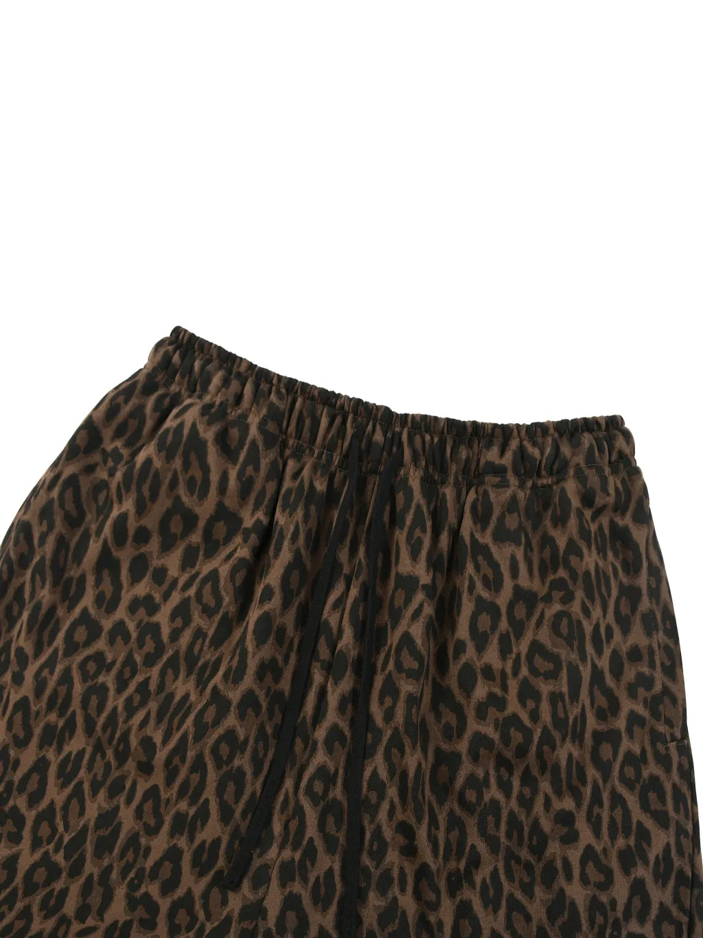 Shorts leopardo de alto gramaje con cordón